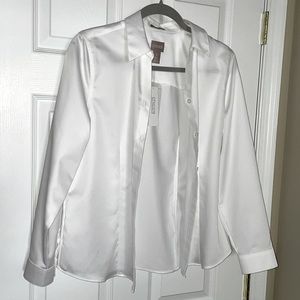 Wrinkle resistant sateen shirt